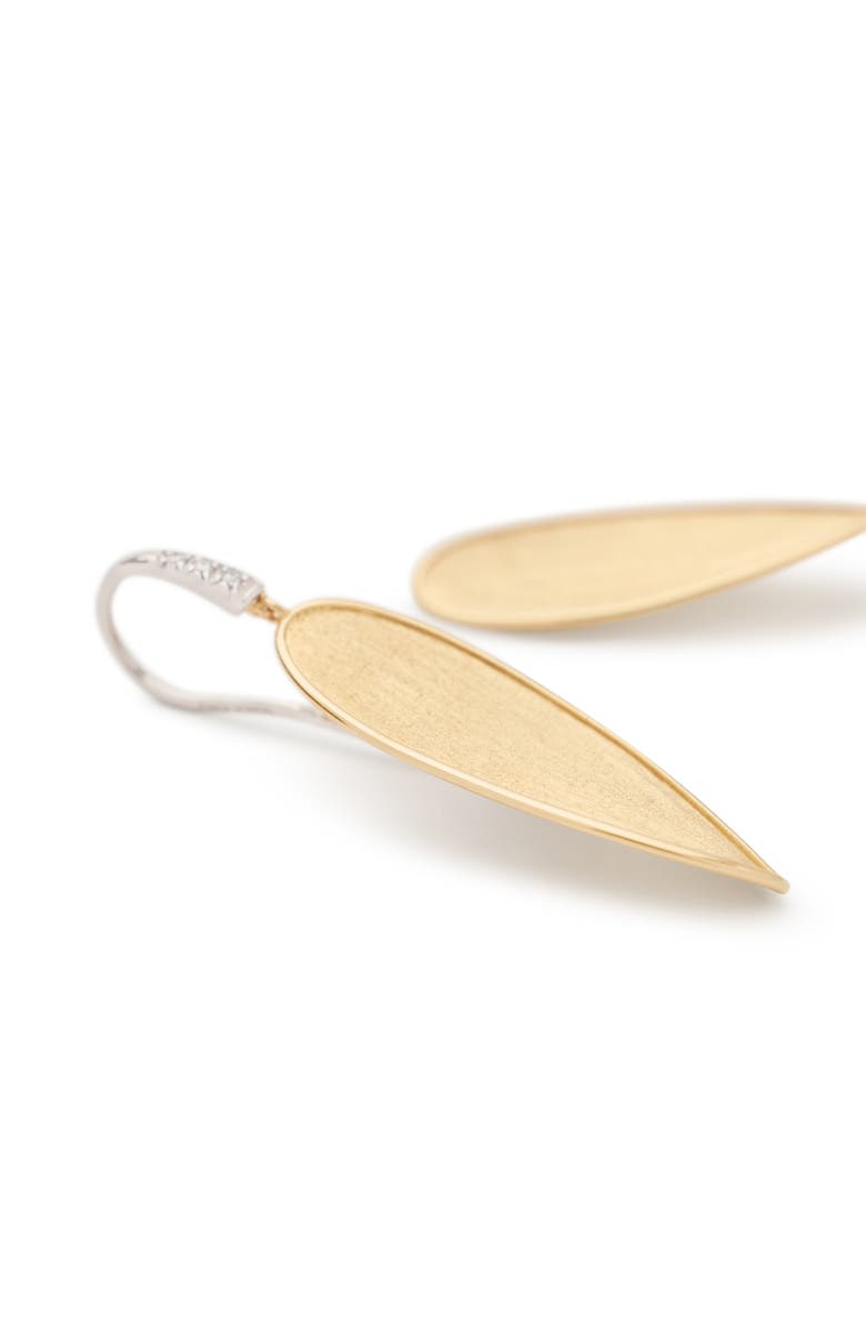 Marco Bicego Lunaria Twist Diamond Drop Earrings, Alternate, color, Yellow/White Gold