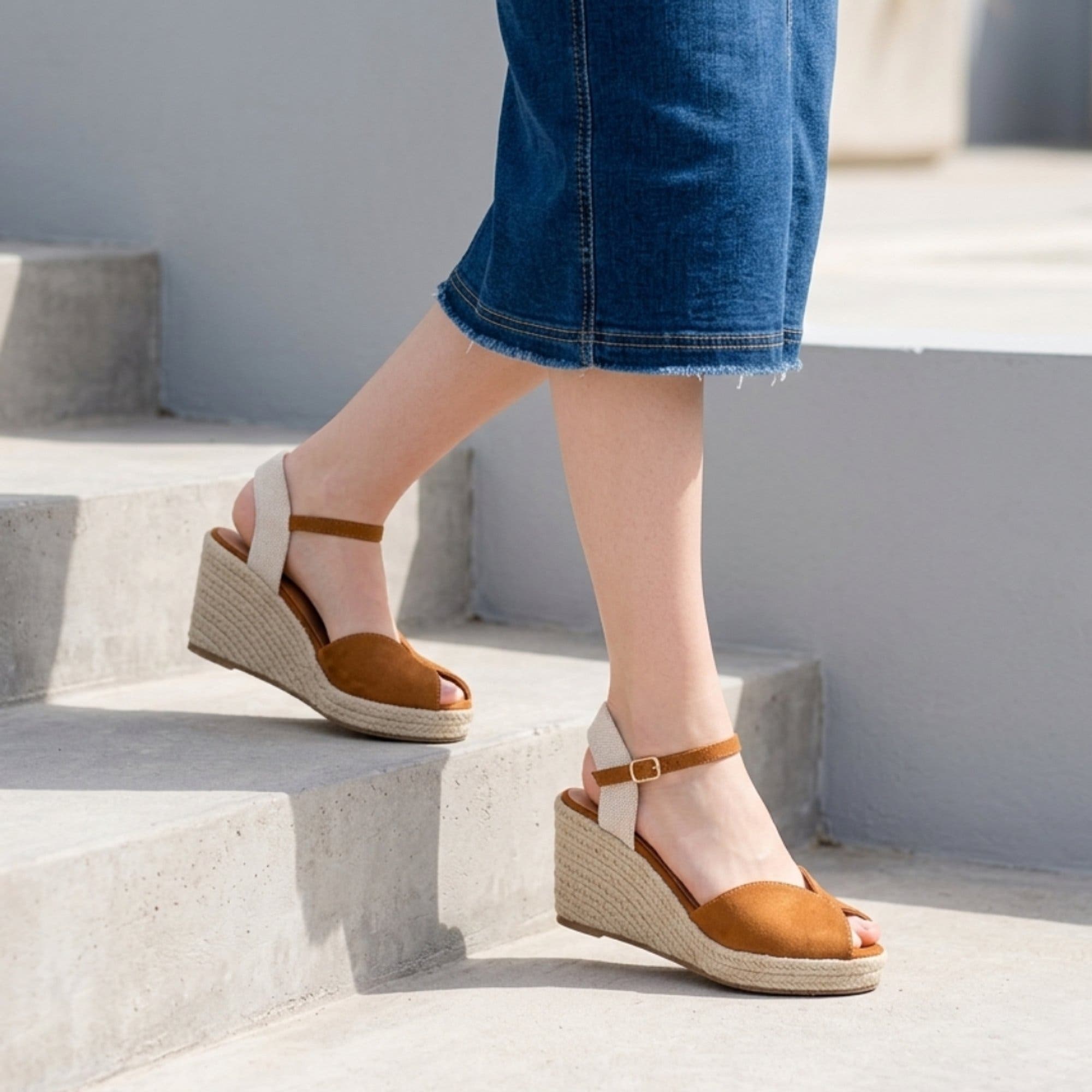 Mariselle Wedges, Alternate, color, Brown