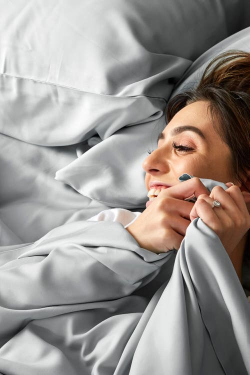 Bedvoyage Luxury 100% Viscose Cooling Pillowcase Set In Stone
