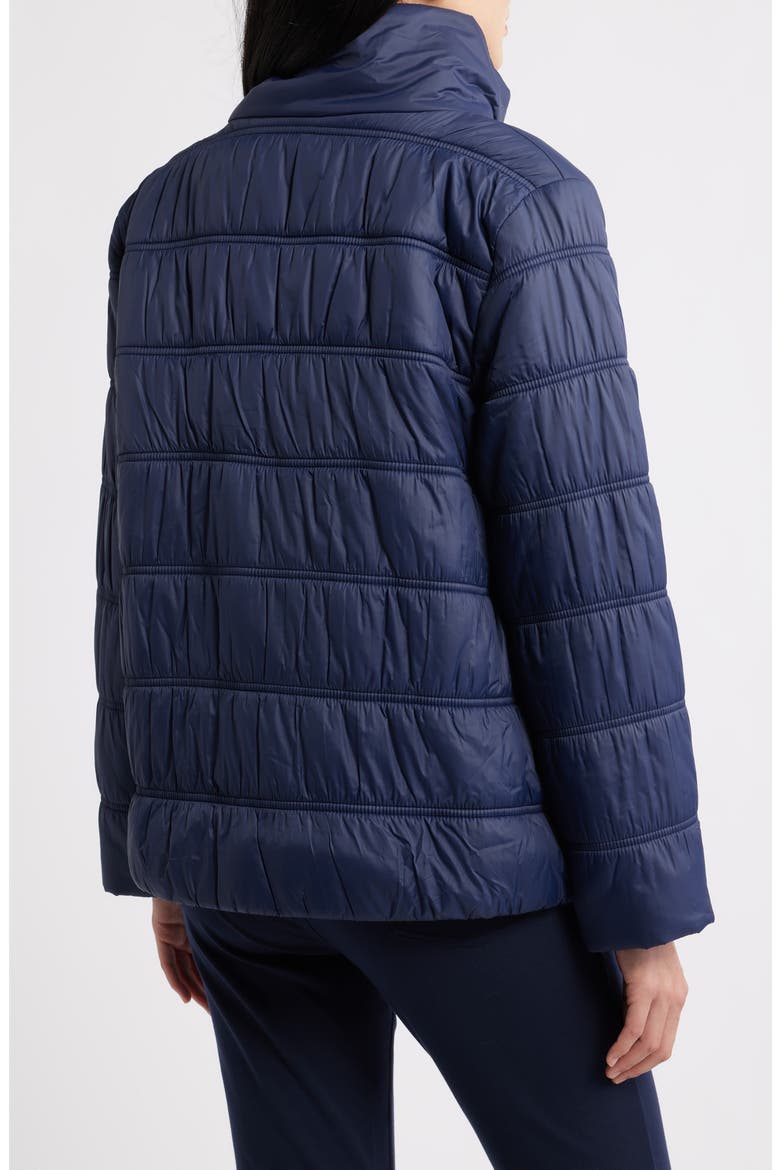 High Collar Puffer Coat, Alternate, color, INK