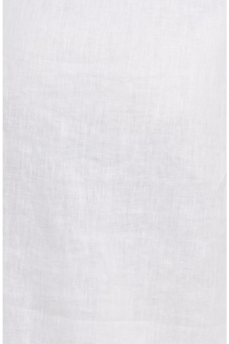 Stripe Linen Robe, Alternate, color, WHITE