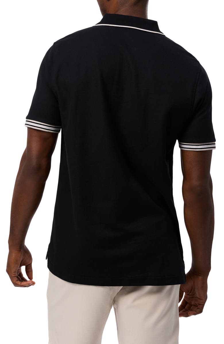 Psycho Bunny Cambridge Tipped Piqué Knit Polo, Alternate, color,