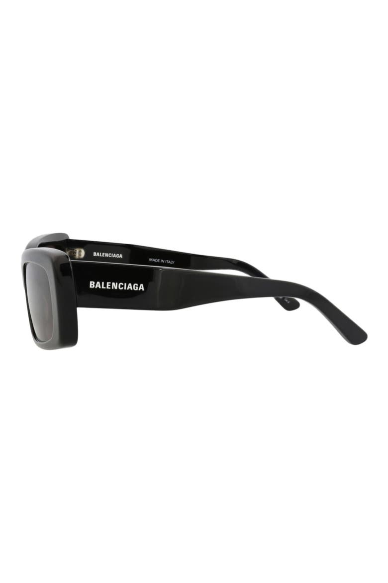 69mm Rectangular Sunglasses, Alternate, color, BLACK BLACK GREY