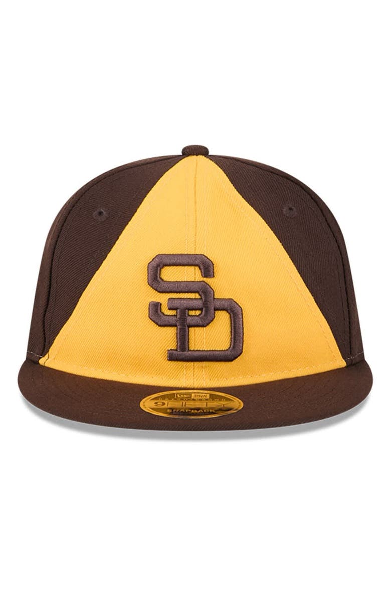 New Era Men
s New Era Brown/Gold San Diego Padres Baseball Hall of Fame Retro Crown 9FIFTY Adjustable Hat, Alternate, color, 