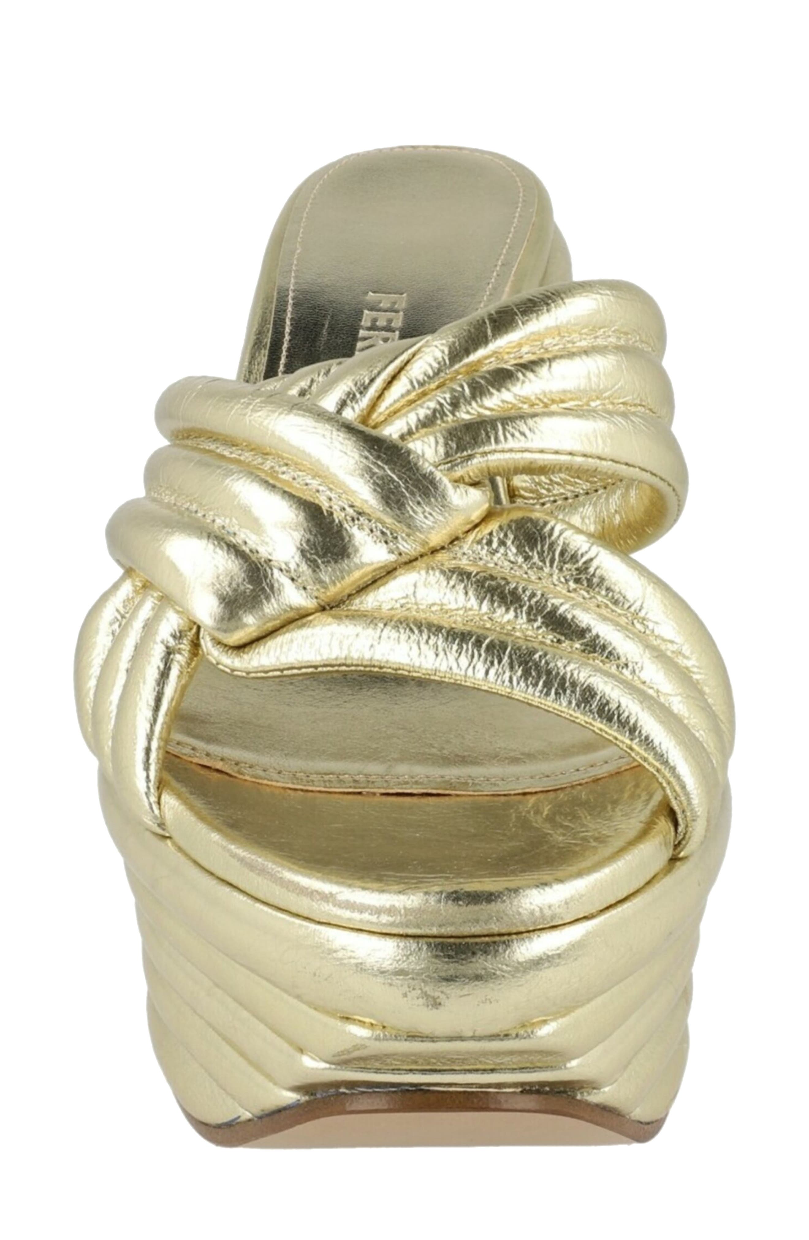 Rey Platform Sandal, Alternate, color, YELLOW GOLD