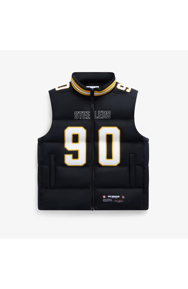 Off Season Unisex T.J. Watt Black Pittsburgh Steelers Player Puffer Vest, Main, color, Black