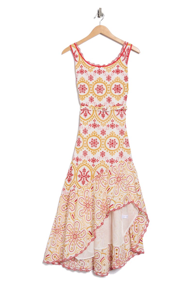 Athens Embroidered Peekaboo Maxi Dress, Alternate, color, BRIGHT WHITE