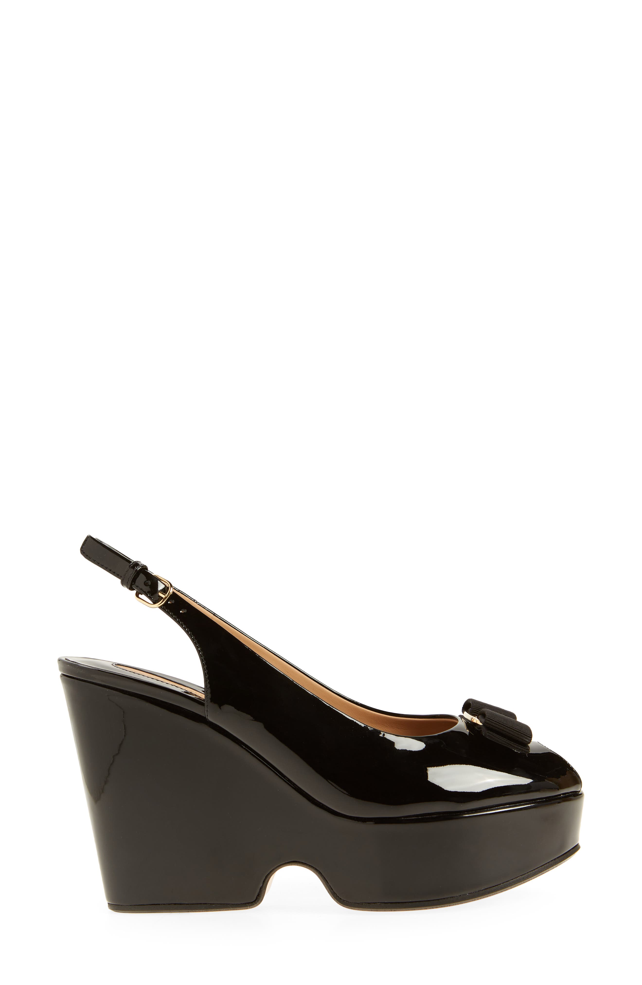 FERRAGAMO Lally Platform Slingback Pump, Alternate, color, 
