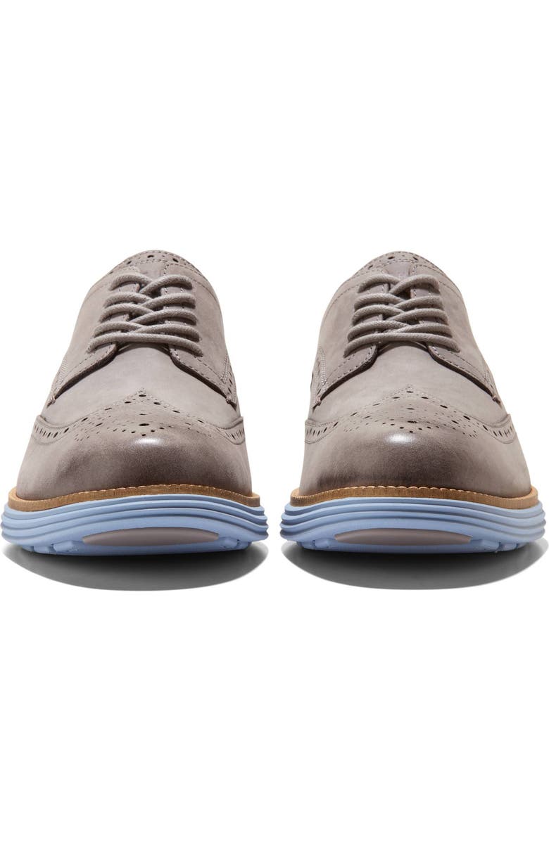 Cole Haan Wingtip Leather Derby Sneaker, Alternate, color, Ironstone / Forever Blue