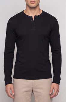 Air Weight Long Sleeve Cotton Henley