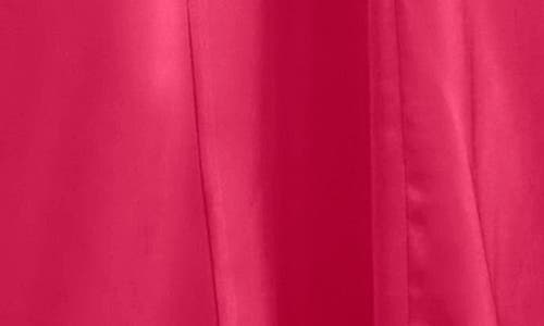 Maggy London Flutter Sleeve Ruched Satin Midi Dress In Pink