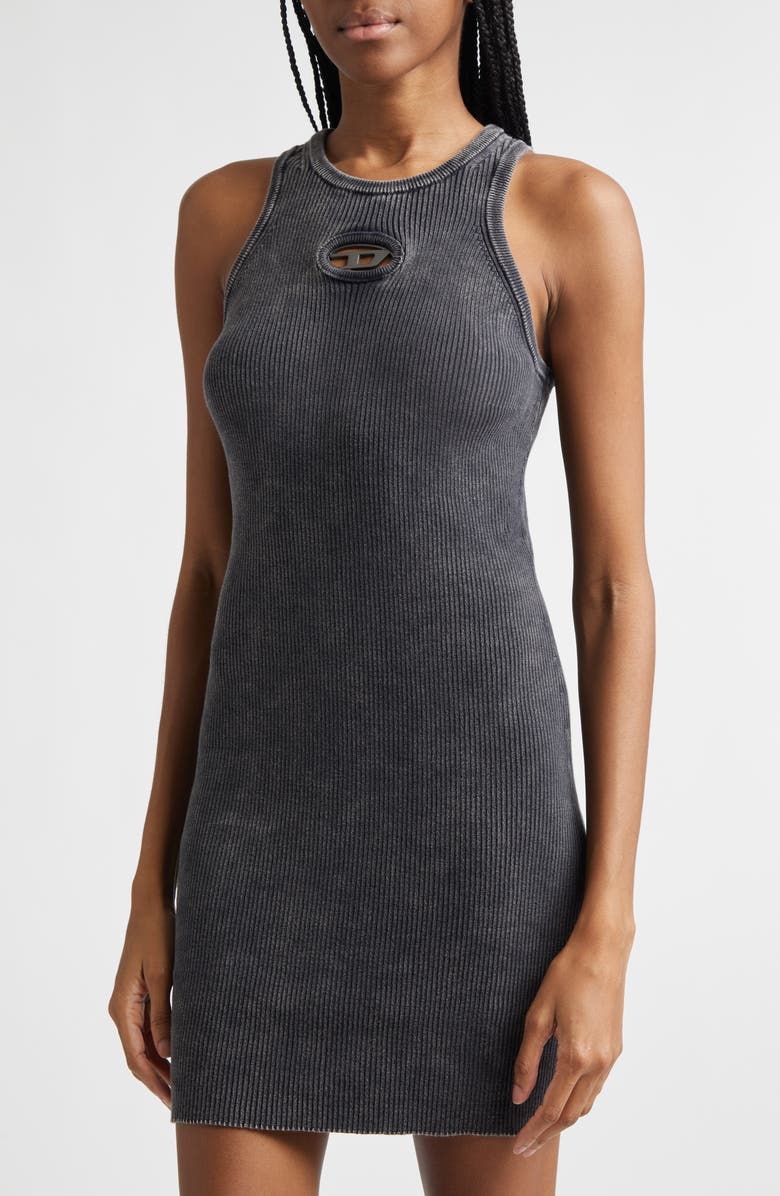 DIESEL<sup
®</sup
M-Anchorage-SL Rib Body-Con Minidress, Alternate, color, Black