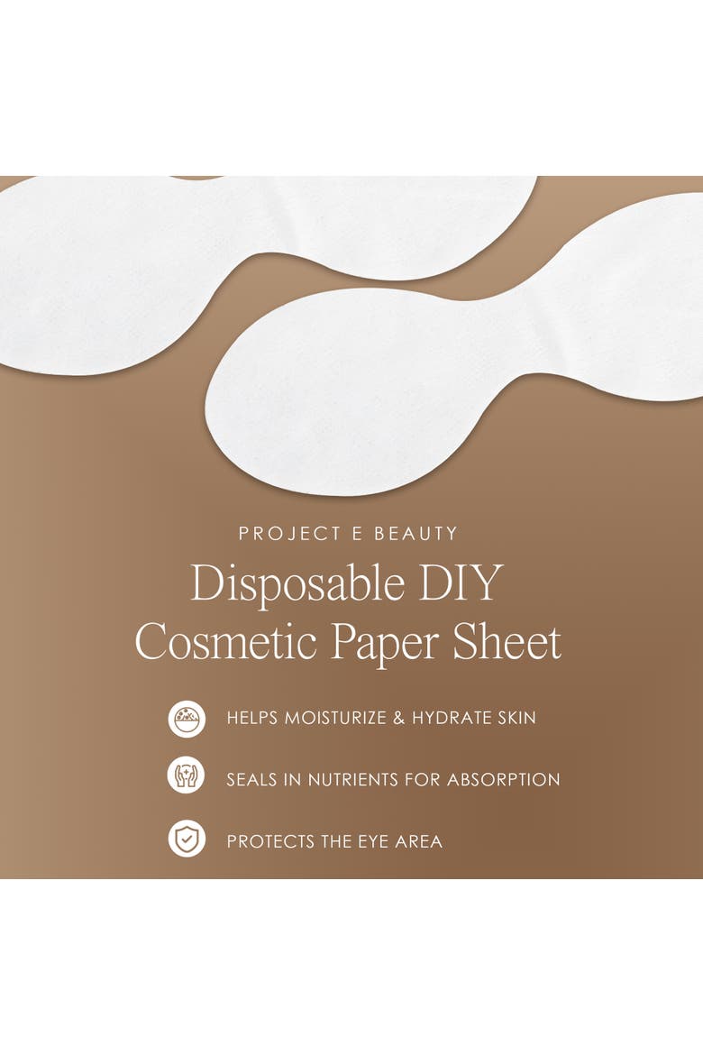 1000pcs Disposable DIY Cosmetic  Paper Sheet, Alternate, color, White