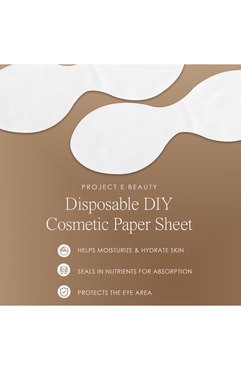 Project E Beauty 1000pcs Disposable DIY Cosmetic Paper Sheet, Alternate, color, White