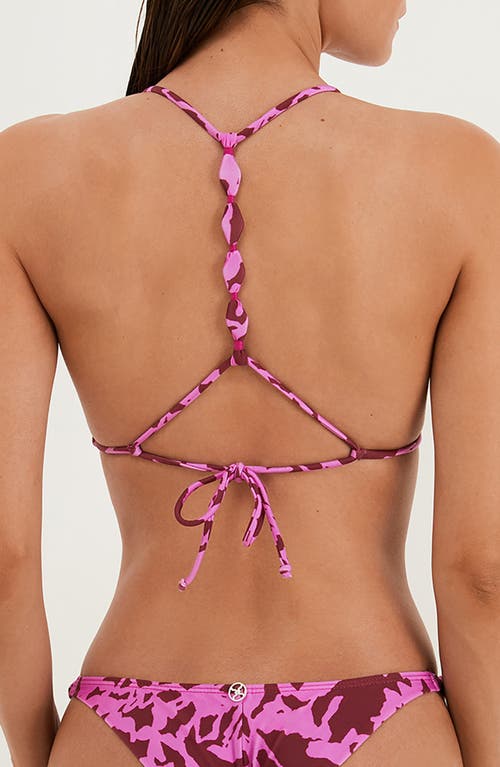 Vix Paula Hermanny Oc Ponche Alexa T-back Bikini Top In Purple