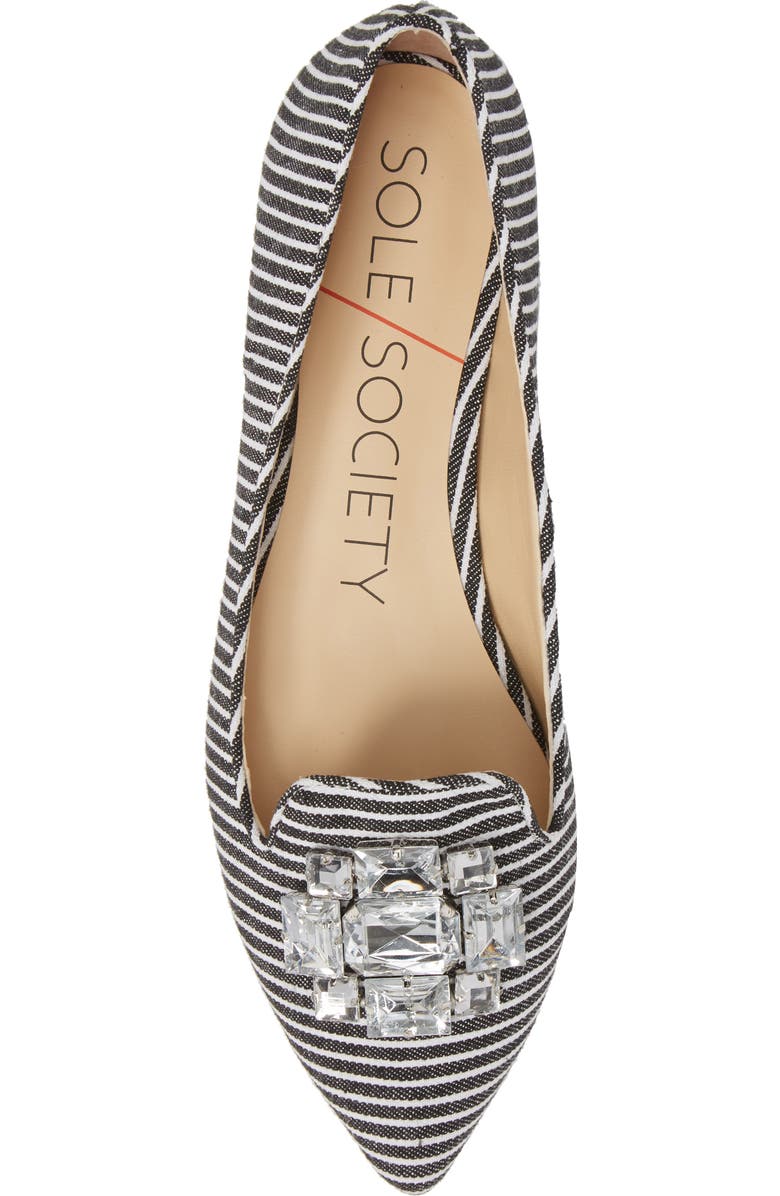 Sole Society Libry Crystal Embellished Flat, Alternate, color,