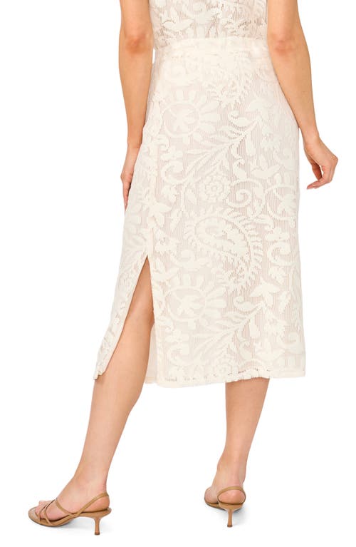 Halogenr Halogen(r) Lace Pull-on Midi Skirt In Neutral