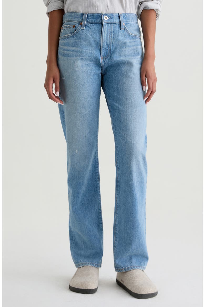 The Boyfriend Mid Rise Straight Leg Jeans, Main, color, 20 YEARS ROCOCO