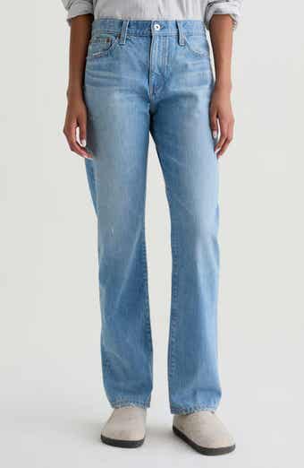 AG The Boyfriend Mid Rise Straight Leg Jeans