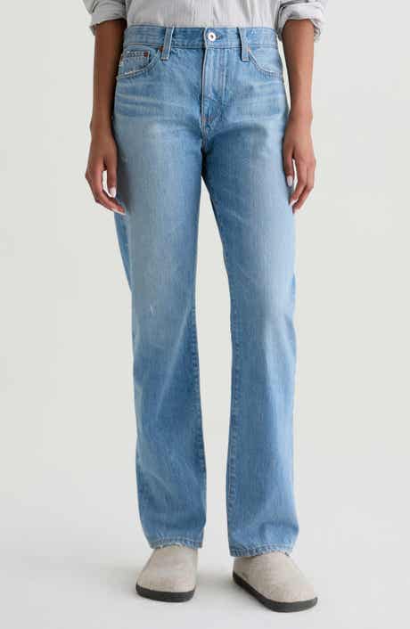 AG The Boyfriend Mid Rise Straight Leg Jeans