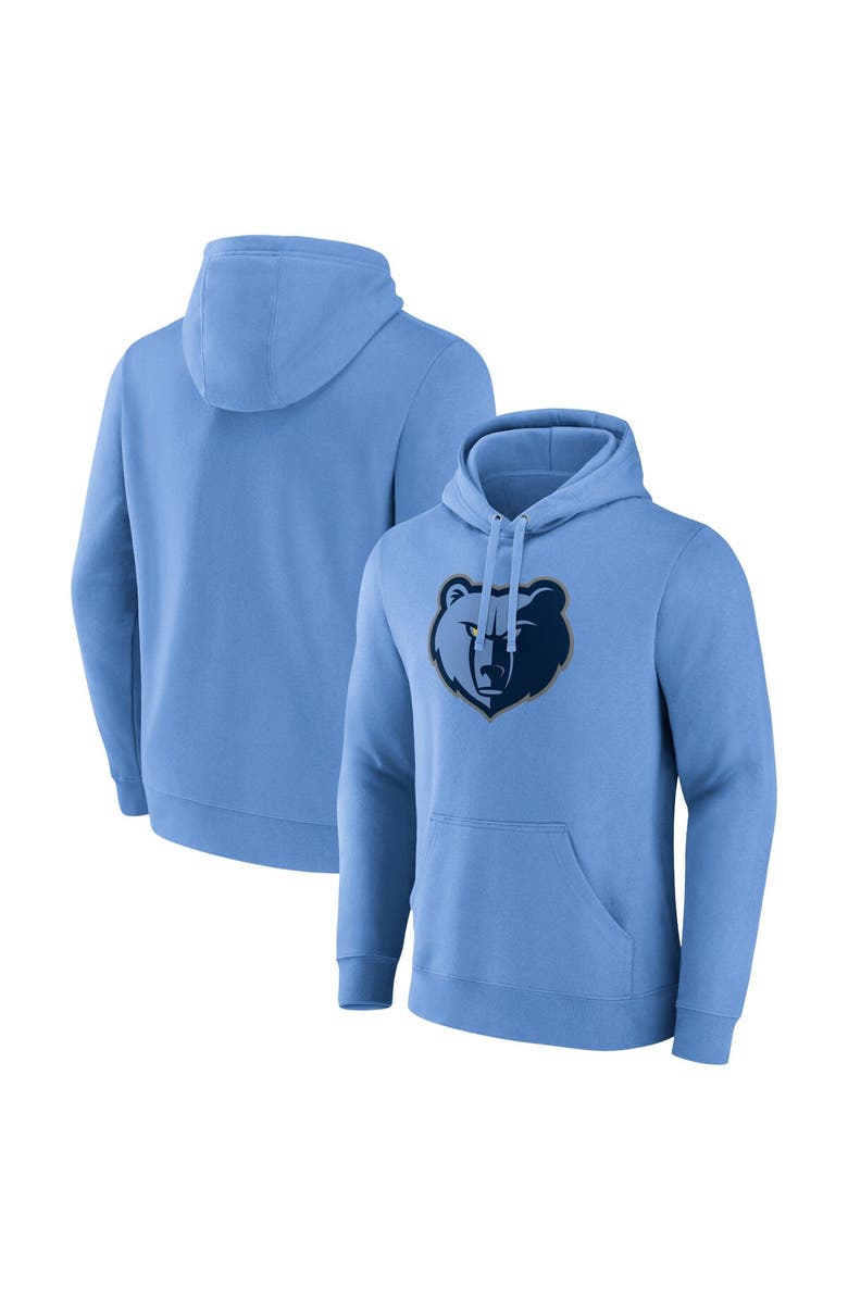 FANATICS Men's Fanatics  Light Blue Memphis Grizzlies Primary Logo Pullover Hoodie, Main, color, 