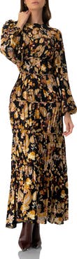 IVONNE Puff Sleeve Maxi Dress