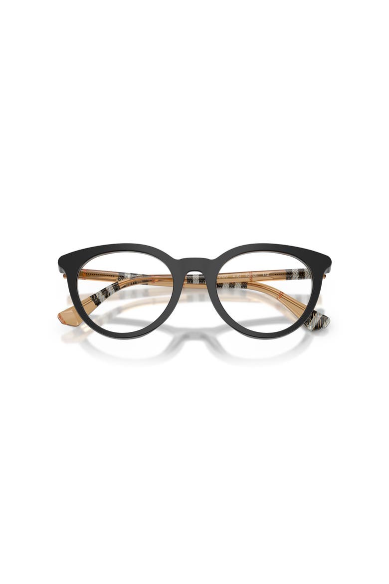 50mm Round optical glasses, Alternate, color, Black