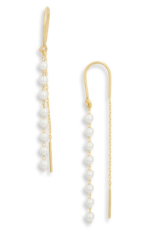Imitation Pearl Theader Earrings