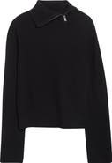 Brandon Maxwell The Addison Side Zip Turtleneck Sweater