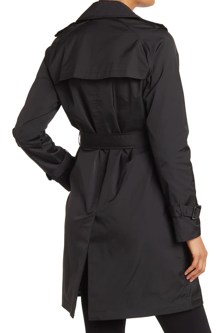 Missy Solid Trench Coat, Alternate, color, BLACK