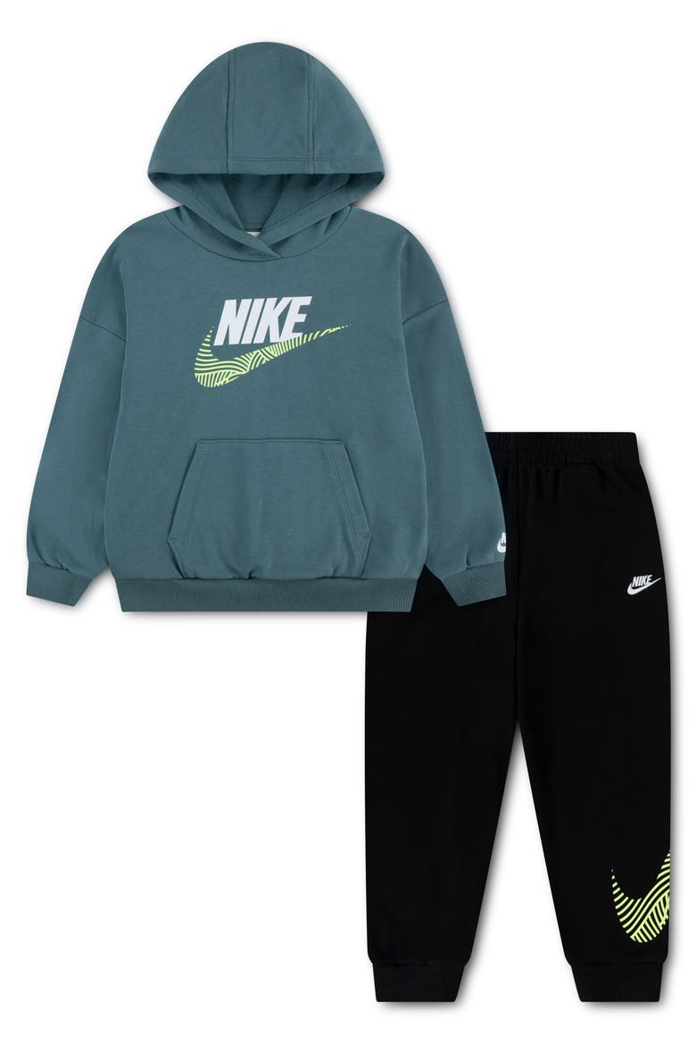 Kids' Sportswear Hoodie & Joggers Set, Main, color, BLACK