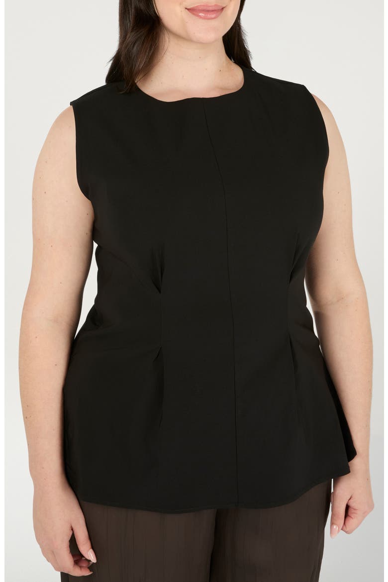 Hallie Sleeveless Top, Alternate, color, BLACK