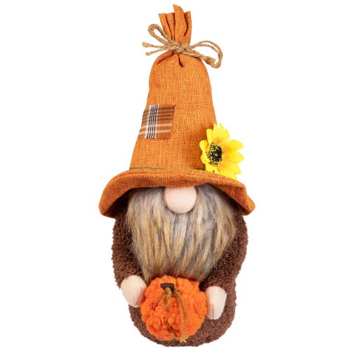 Northlight Sunflower And Pumpkin Gnome Fall Harvest Decoration In Multi