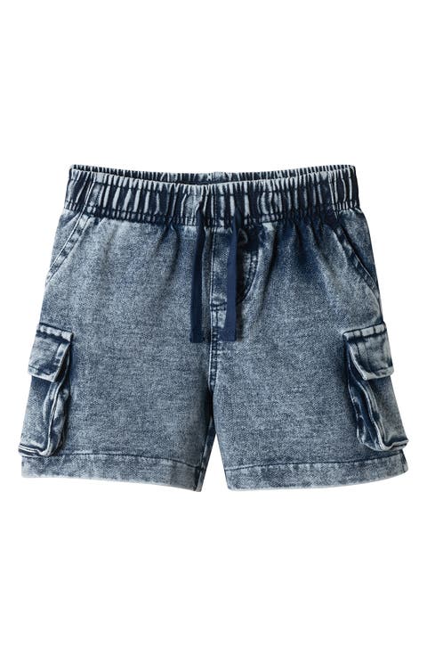 Kids' Drawstring Knit Denim Shorts (Toddler & Little Kid)