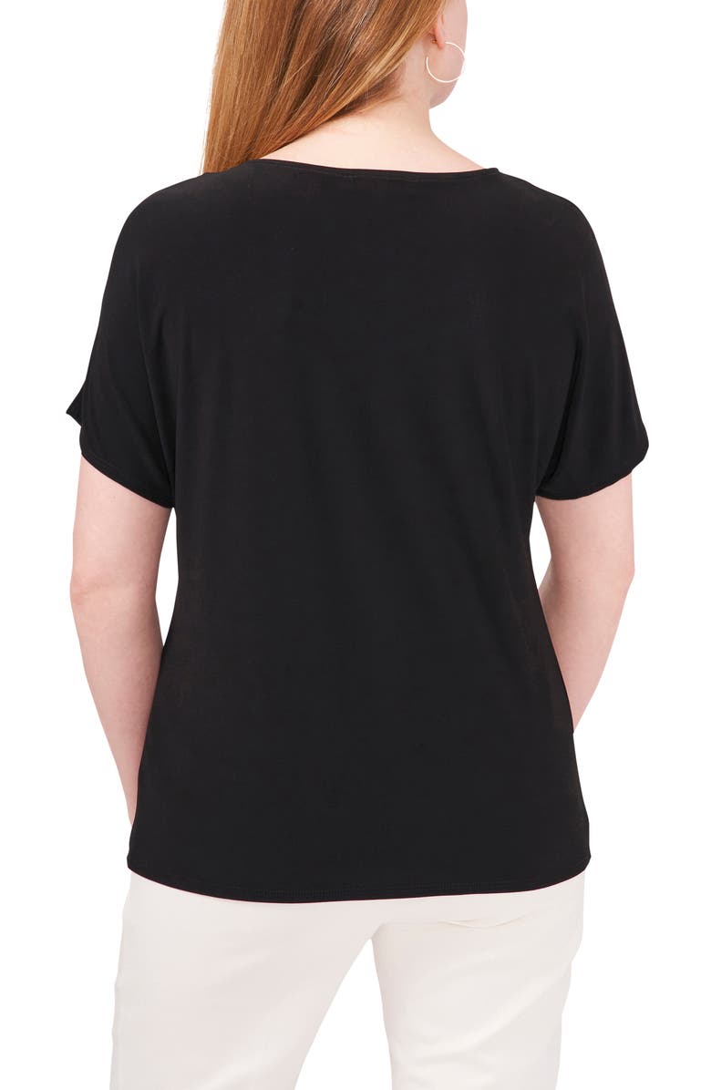 Chaus V-Neck Tie Front Top, Alternate, color, 