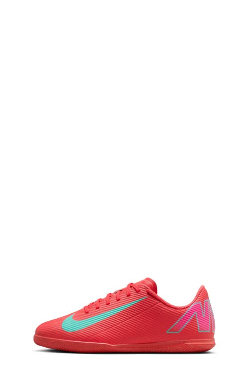 Nike Jr. Mercurial Vapor 16 Soccer Cleat In Ember Glow/aurora Green