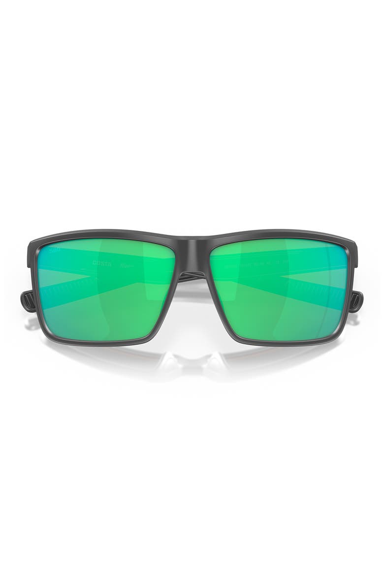 Rinconcito 60mm Polarized Rectangular Sunglasses, Alternate, color, GRAY