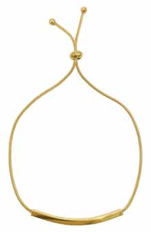 Adornia White Rhodium Plated Bar Station Slide Bracelet