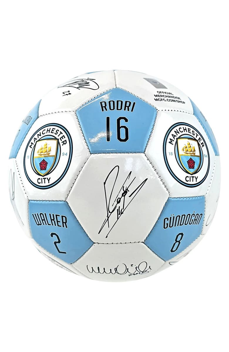 Pro Ball Manchester City Player Signatures Soccer Ball Size 5, Alternate, color, Multicolored