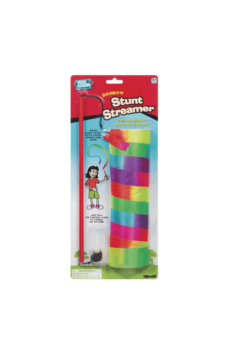 Toysmith Rainbow Stunt Streamer, Main, color, Multicolored