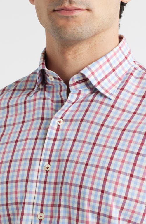 Johnnie-o Clifton Check Top Shelf Cotton Twill Button-up Shirt In Pink