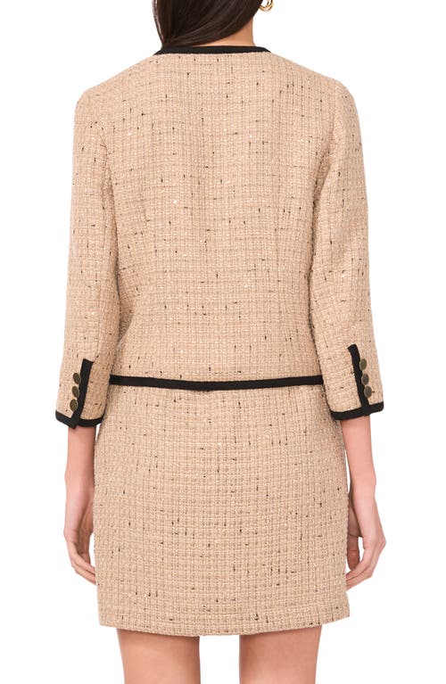 Vince Camuto Front Button Blouson Jacket In Multi