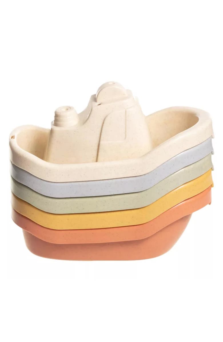 Sperric Floating Boats Mold Free Educational Bath Toy 5-Piece Set, Alternate, color, 