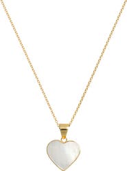 Freya Rose Necklace With MOP Heart