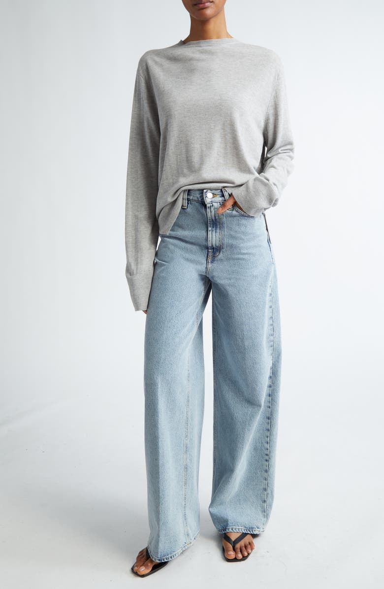 TOTEME Silk & Cashmere Sweater, Alternate, color, 