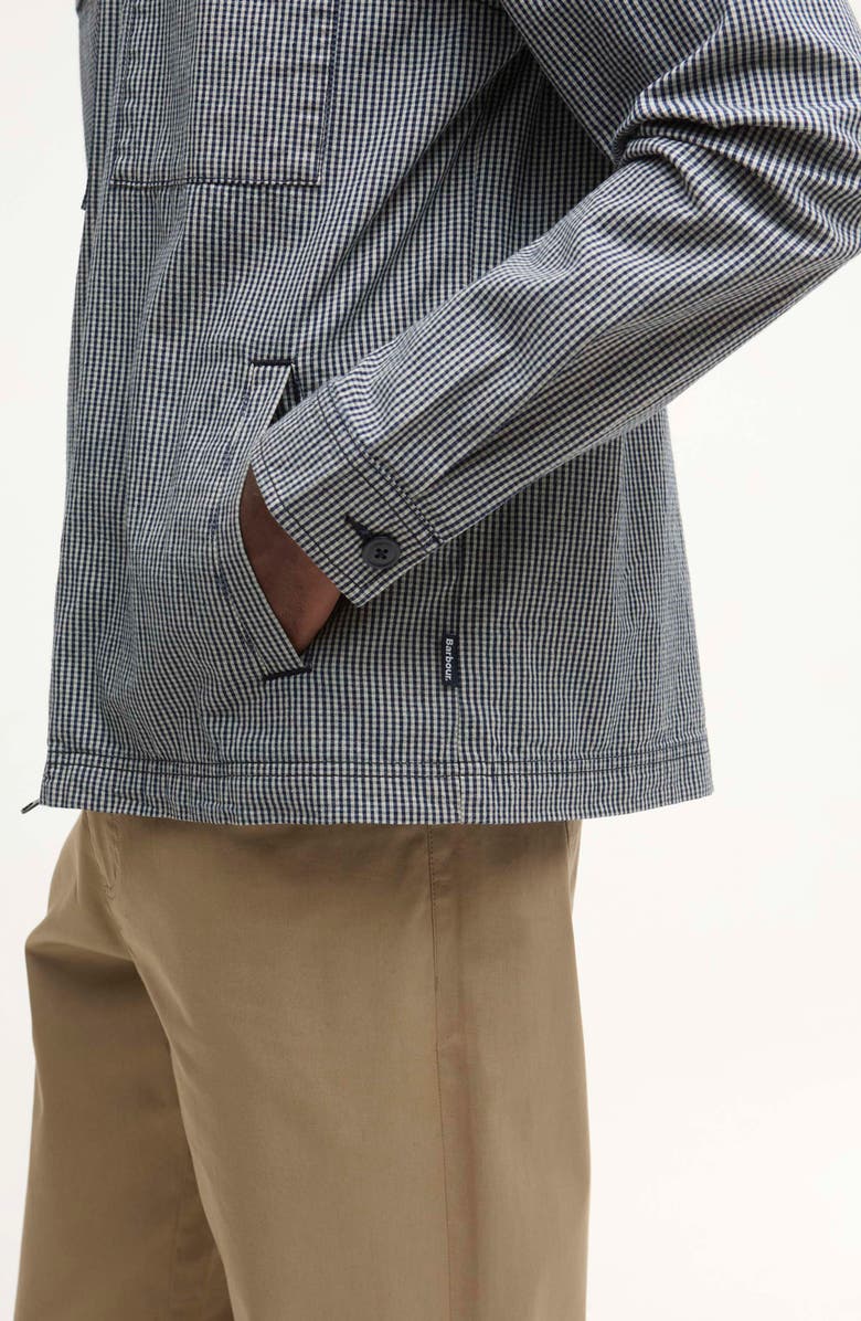 Barbour Willowburn Gingham Overshirt, Alternate, color, Navy