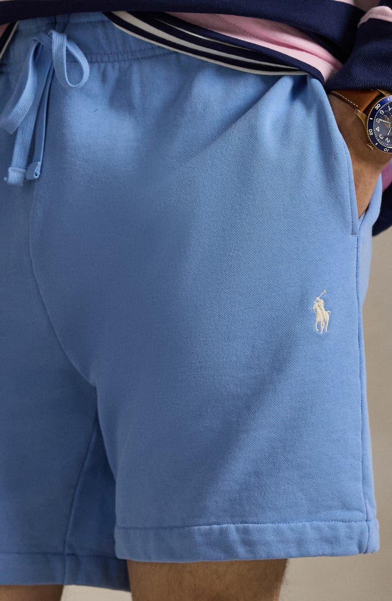 Polo Ralph Lauren French Terry Sweat Shorts, Alternate, color, Bristol Blue