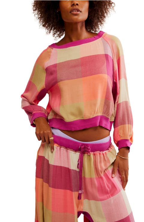 Sugar Cookie Flannel Pajama Sweatshirt