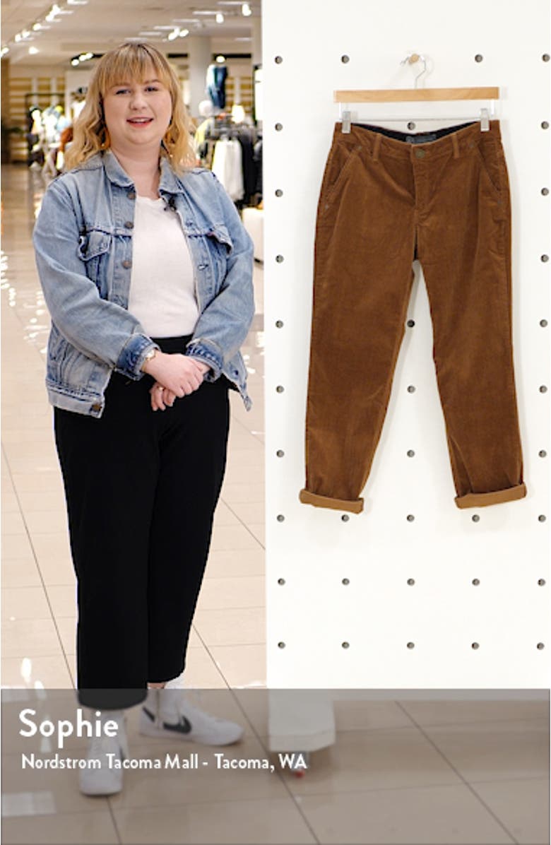 'Ab'Solution Stretch Cotton Corduroy Pants, sales video thumbnail