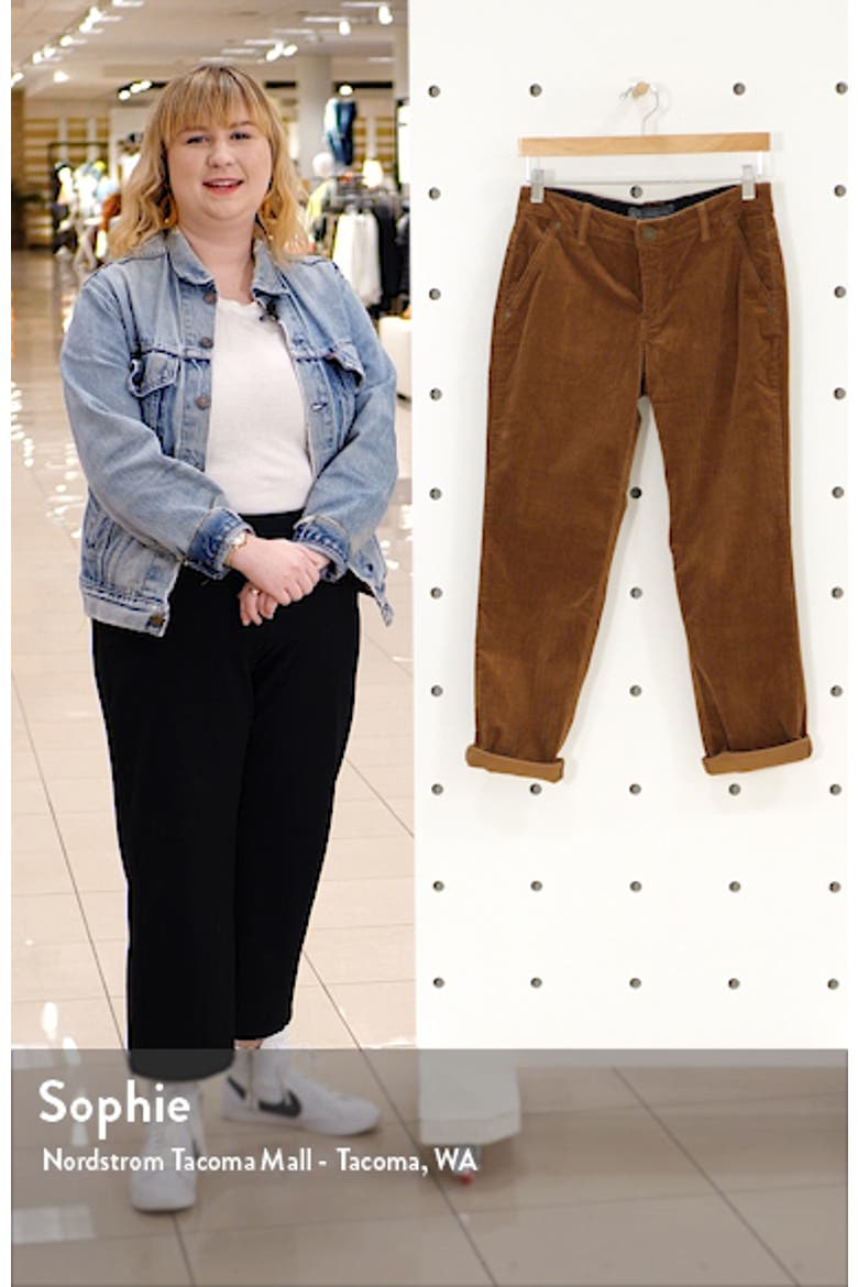 'Ab'Solution Stretch Cotton Corduroy Pants (Nordstrom Exclusive) video
